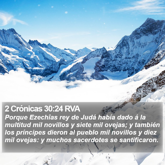 2 Crónicas 30:24 RVA Bible Study