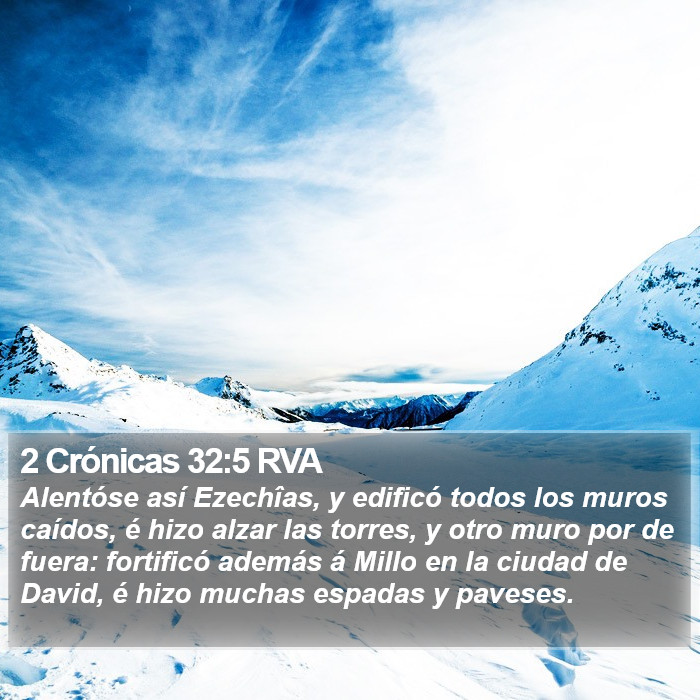 2 Crónicas 32:5 RVA Bible Study