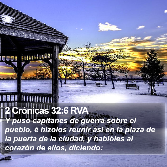 2 Crónicas 32:6 RVA Bible Study