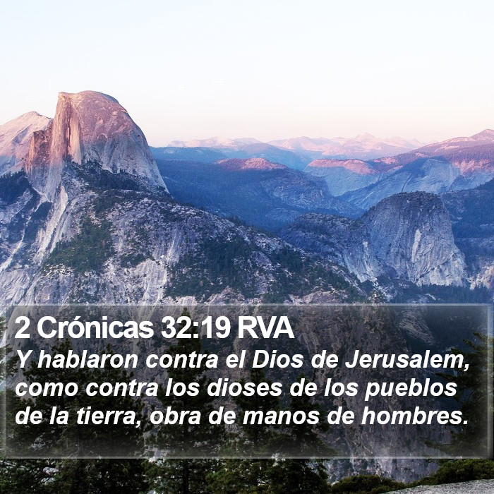 2 Crónicas 32:19 RVA Bible Study