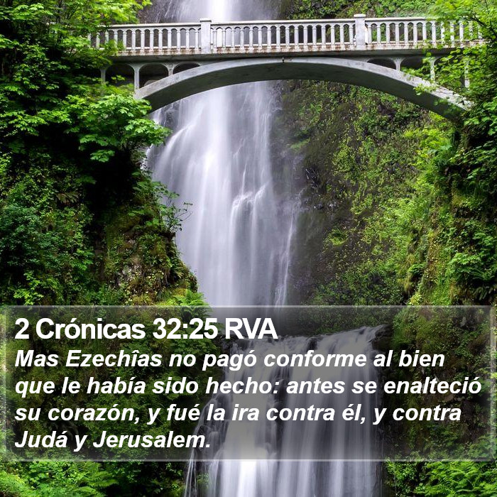 2 Crónicas 32:25 RVA Bible Study