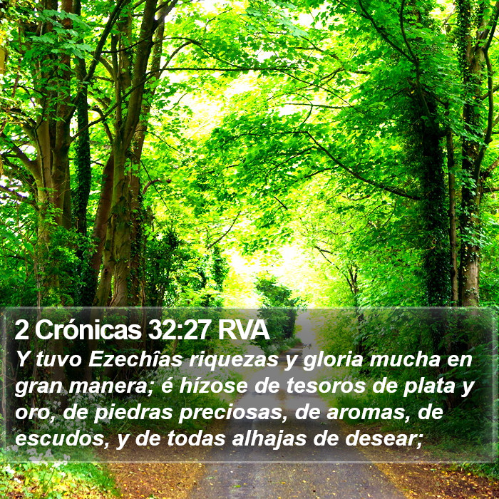 2 Crónicas 32:27 RVA Bible Study