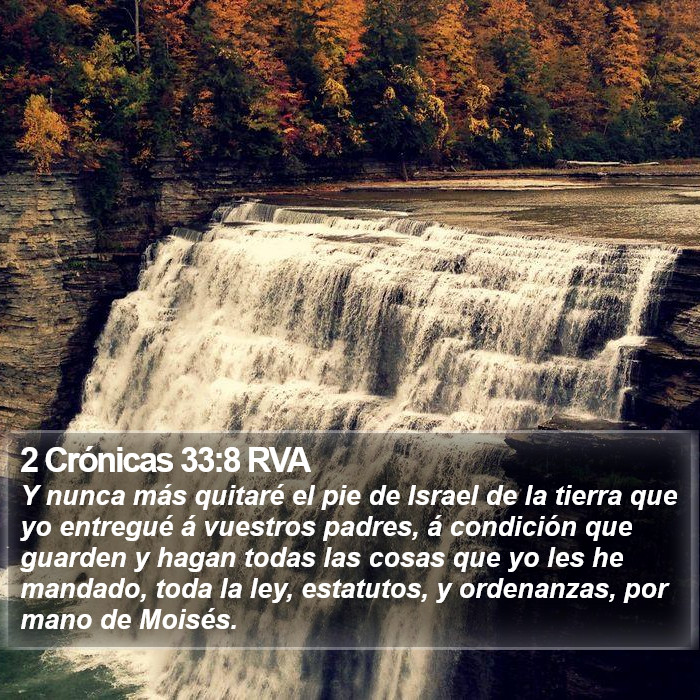 2 Crónicas 33:8 RVA Bible Study