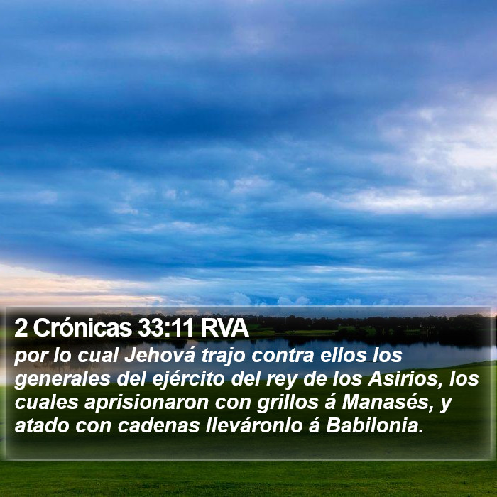 2 Crónicas 33:11 RVA Bible Study