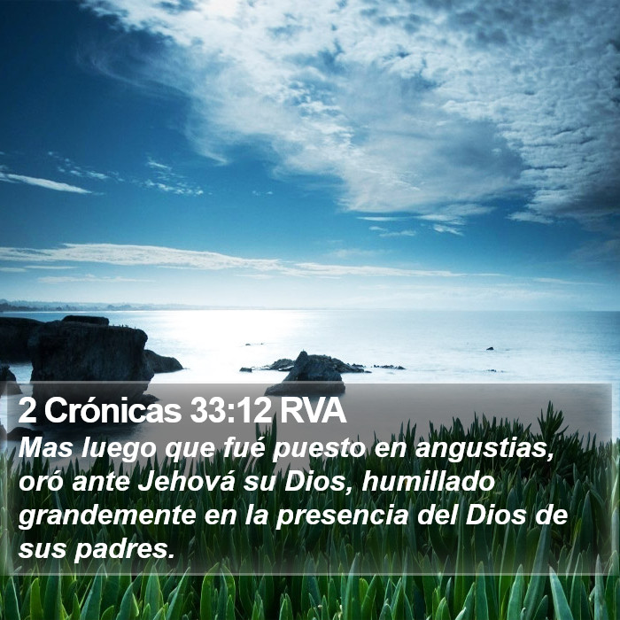 2 Crónicas 33:12 RVA Bible Study