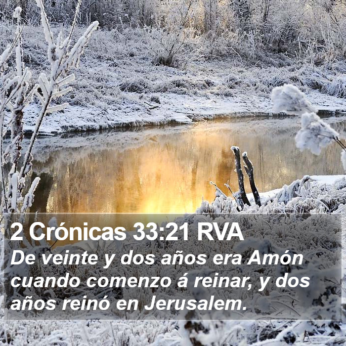 2 Crónicas 33:21 RVA Bible Study