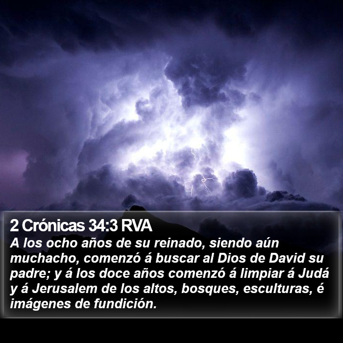 2 Crónicas 34:3 RVA Bible Study