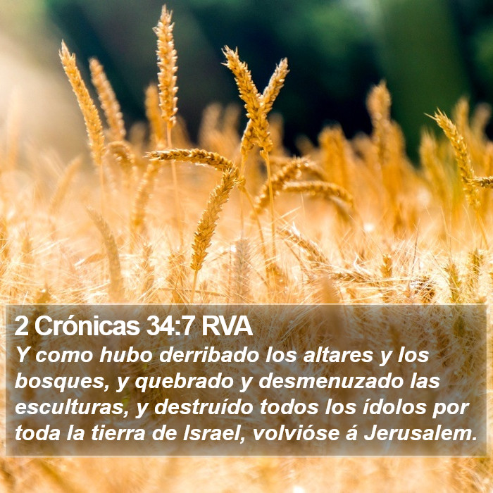 2 Crónicas 34:7 RVA Bible Study