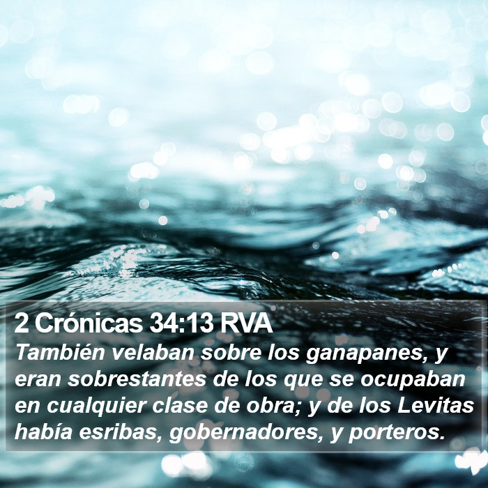 2 Crónicas 34:13 RVA Bible Study