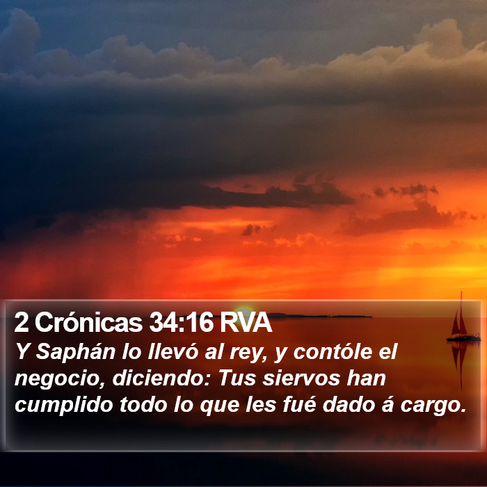 2 Crónicas 34:16 RVA Bible Study