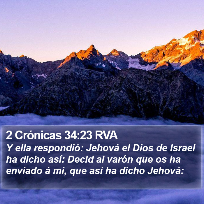 2 Crónicas 34:23 RVA Bible Study