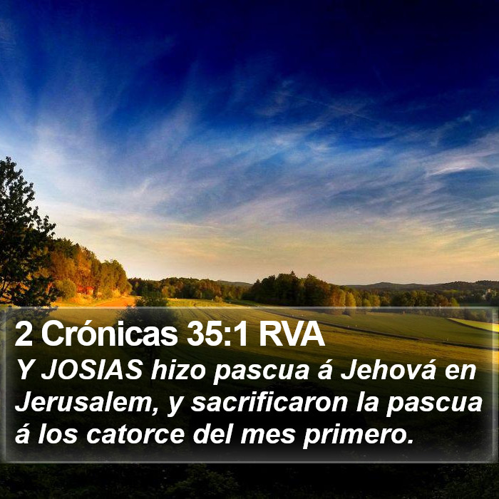 2 Crónicas 35:1 RVA Bible Study