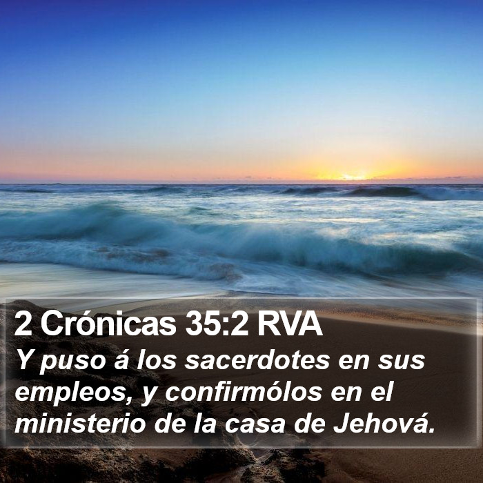 2 Crónicas 35:2 RVA Bible Study