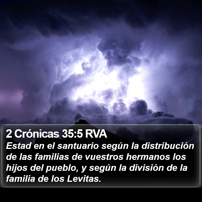 2 Crónicas 35:5 RVA Bible Study