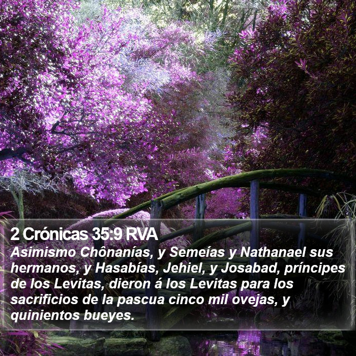 2 Crónicas 35:9 RVA Bible Study