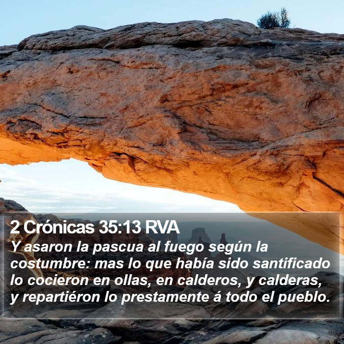 2 Crónicas 35:13 RVA Bible Study