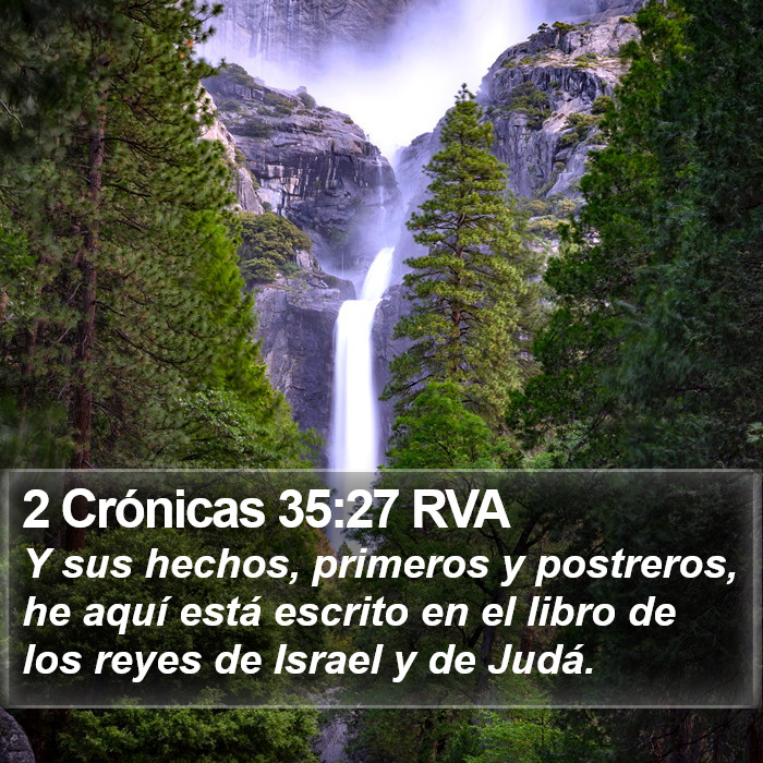 2 Crónicas 35:27 RVA Bible Study