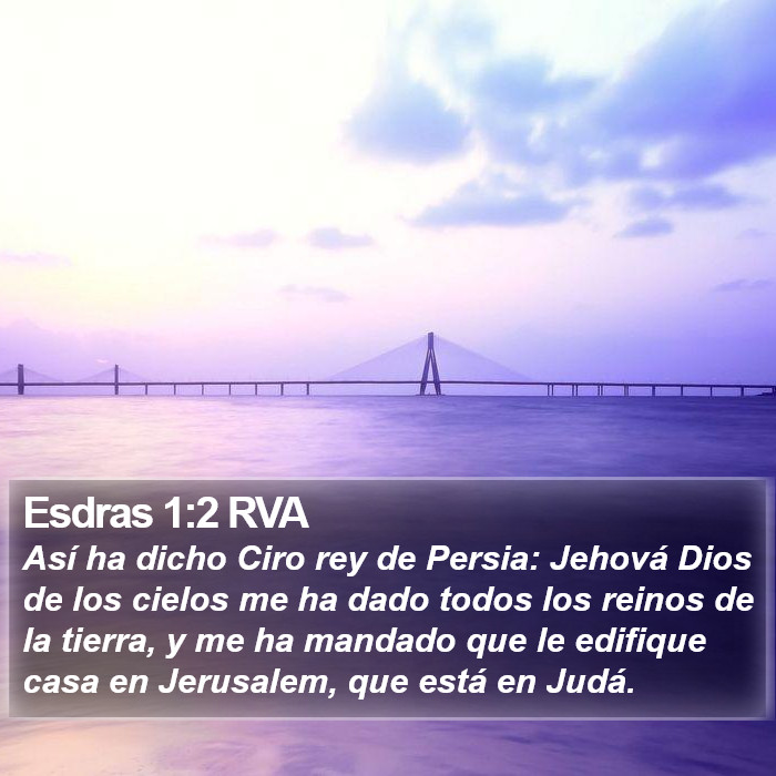 Esdras 1:2 RVA Bible Study