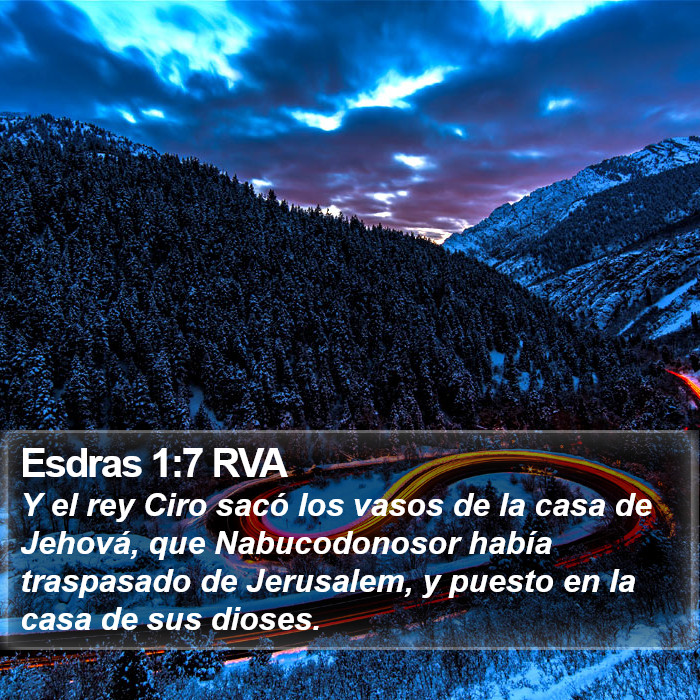 Esdras 1:7 RVA Bible Study