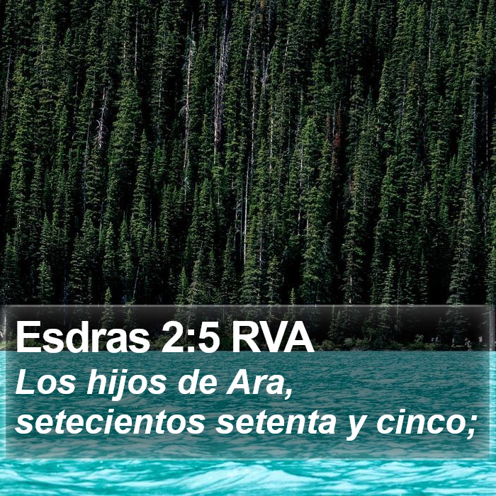 Esdras 2:5 RVA Bible Study