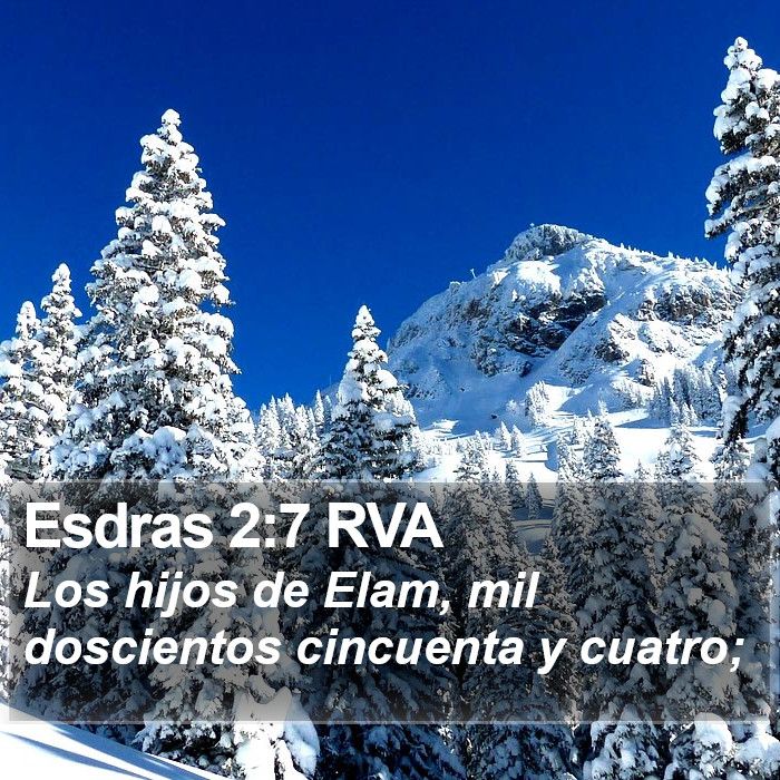 Esdras 2:7 RVA Bible Study