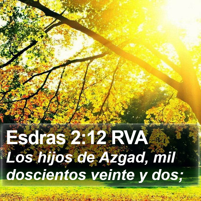 Esdras 2:12 RVA Bible Study