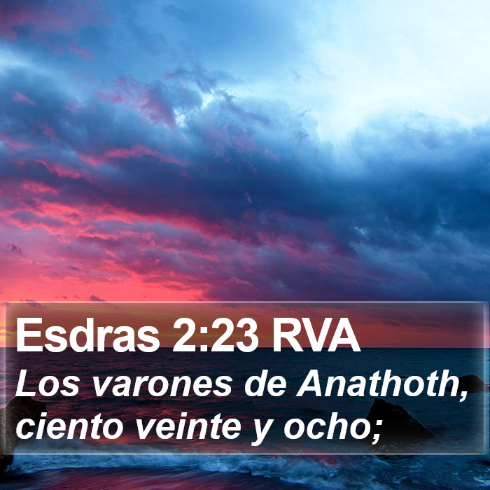 Esdras 2:23 RVA Bible Study