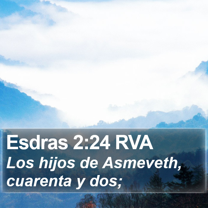 Esdras 2:24 RVA Bible Study