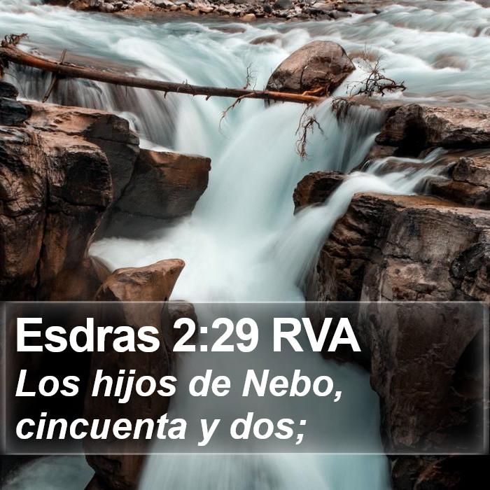 Esdras 2:29 RVA Bible Study