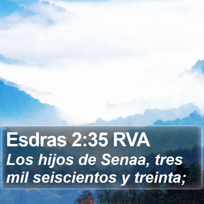 Esdras 2:35 RVA Bible Study