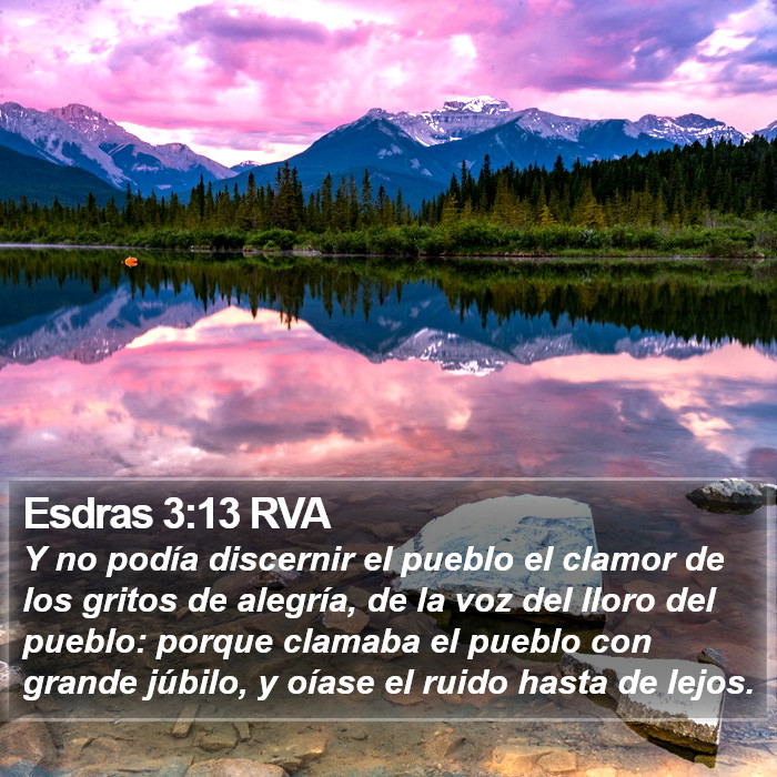 Esdras 3:13 RVA Bible Study