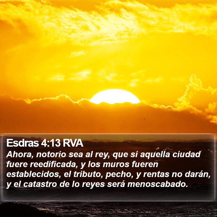 Esdras 4:13 RVA Bible Study