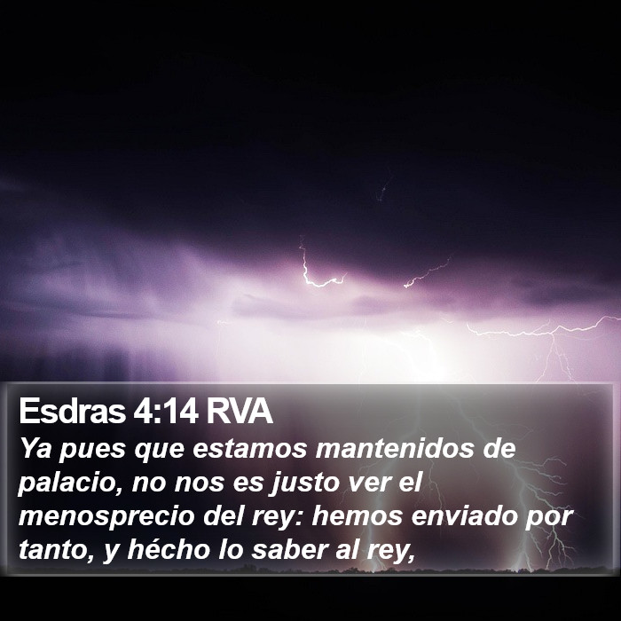 Esdras 4:14 RVA Bible Study