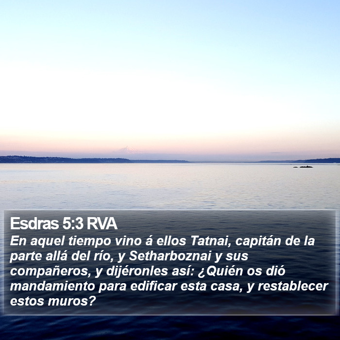 Esdras 5:3 RVA Bible Study