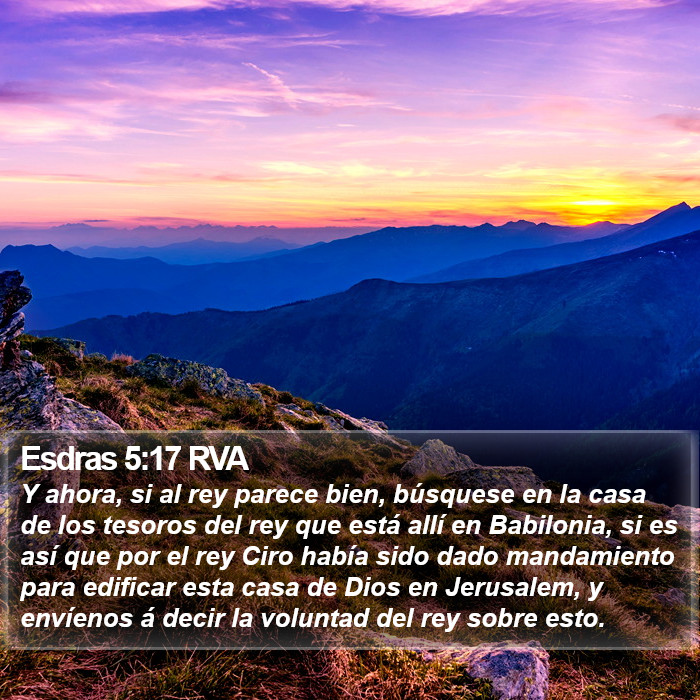 Esdras 5:17 RVA Bible Study