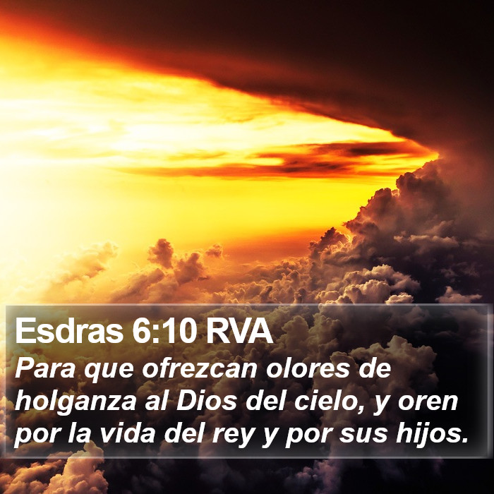 Esdras 6:10 RVA Bible Study