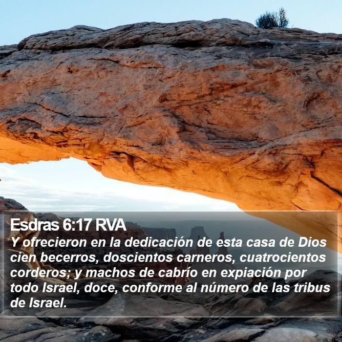 Esdras 6:17 RVA Bible Study