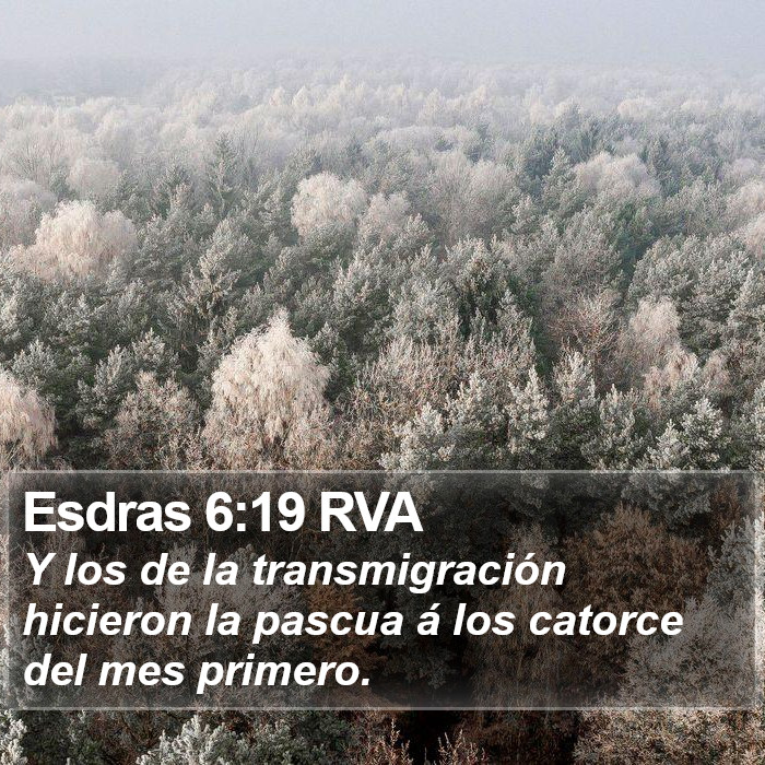 Esdras 6:19 RVA Bible Study