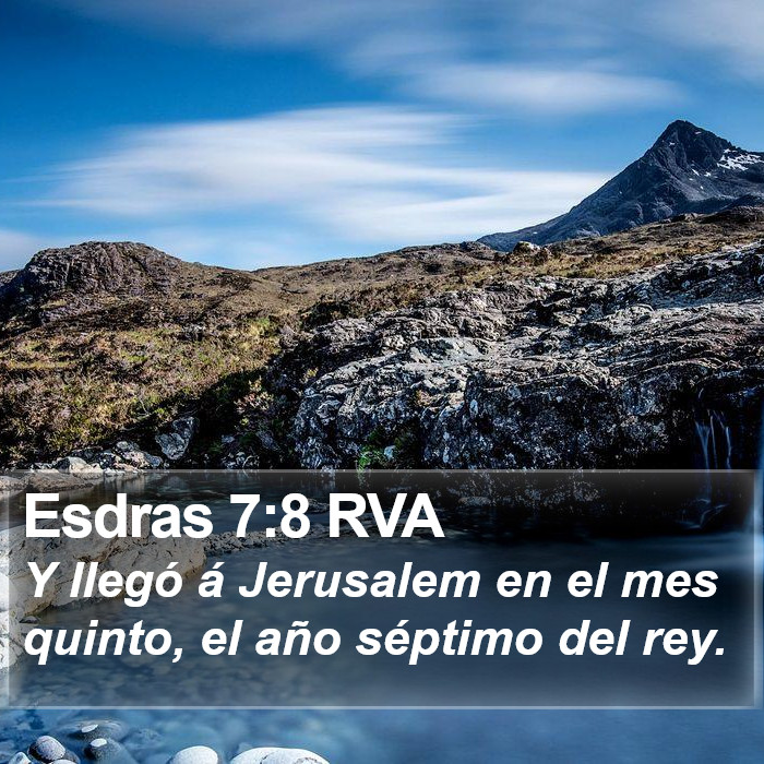 Esdras 7:8 RVA Bible Study