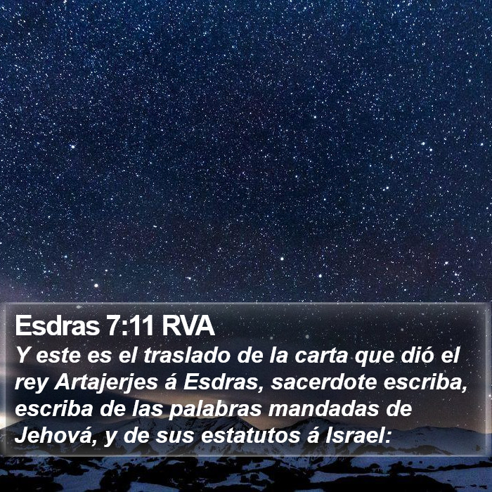 Esdras 7:11 RVA Bible Study