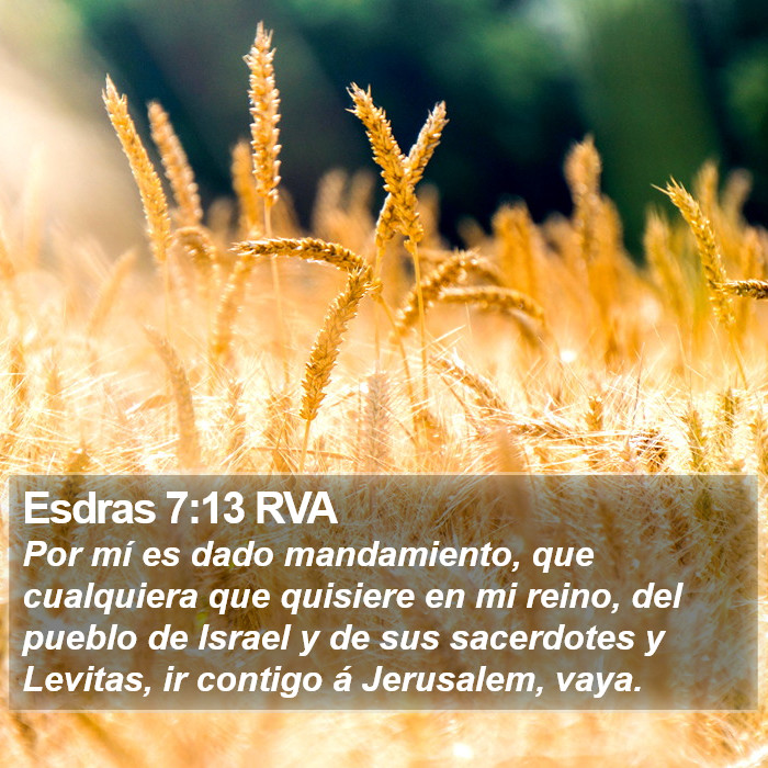 Esdras 7:13 RVA Bible Study