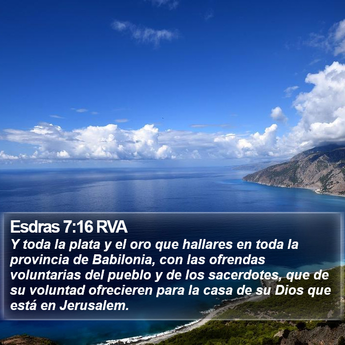 Esdras 7:16 RVA Bible Study