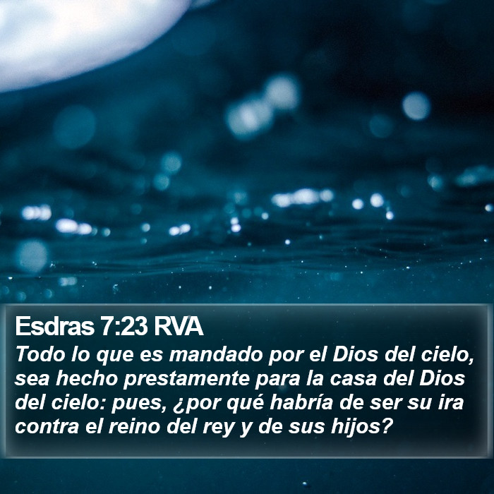 Esdras 7:23 RVA Bible Study