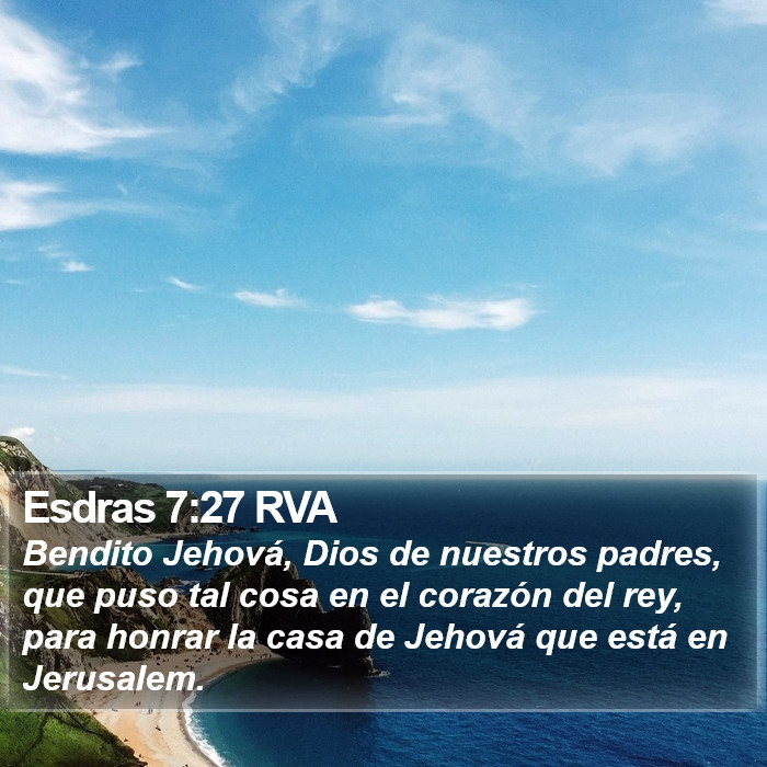 Esdras 7:27 RVA Bible Study