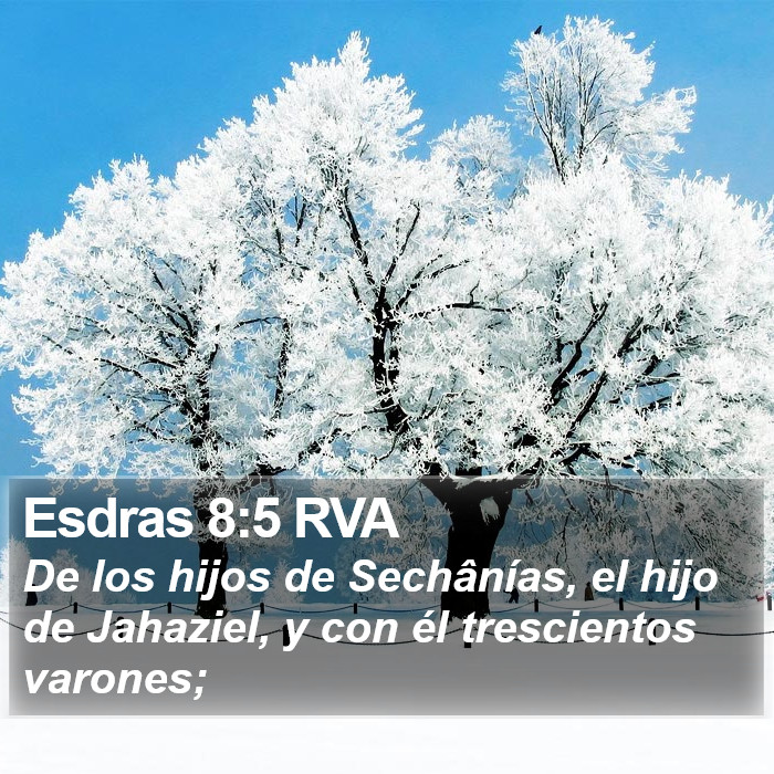 Esdras 8:5 RVA Bible Study