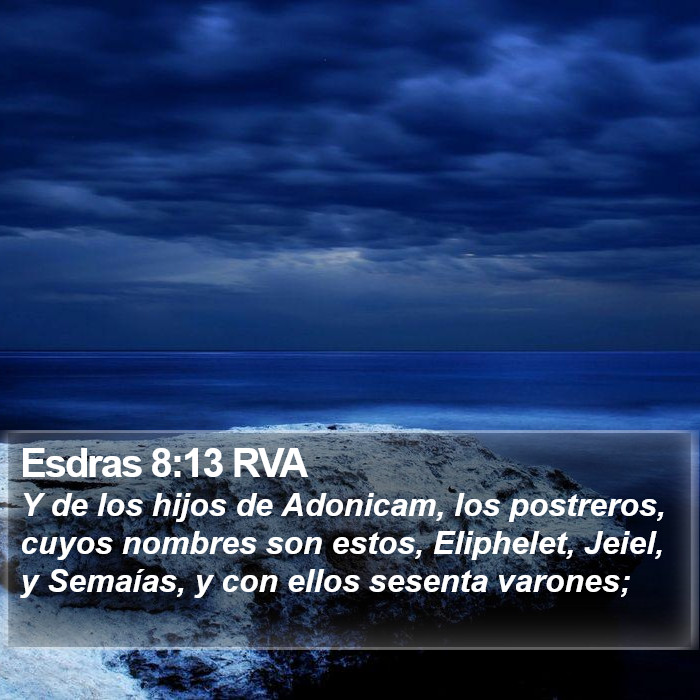 Esdras 8:13 RVA Bible Study