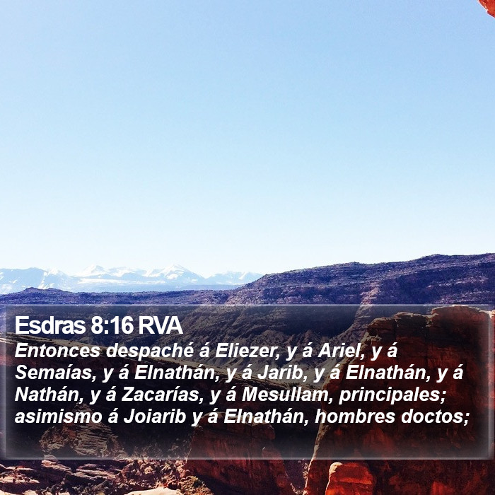 Esdras 8:16 RVA Bible Study