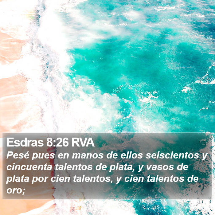 Esdras 8:26 RVA Bible Study