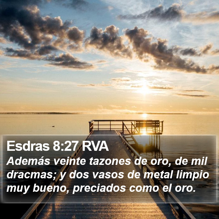 Esdras 8:27 RVA Bible Study