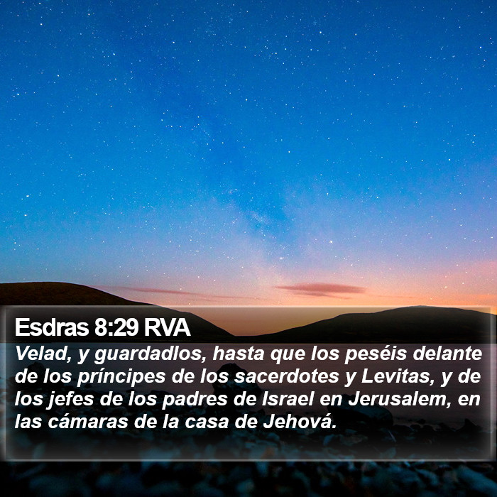 Esdras 8:29 RVA Bible Study